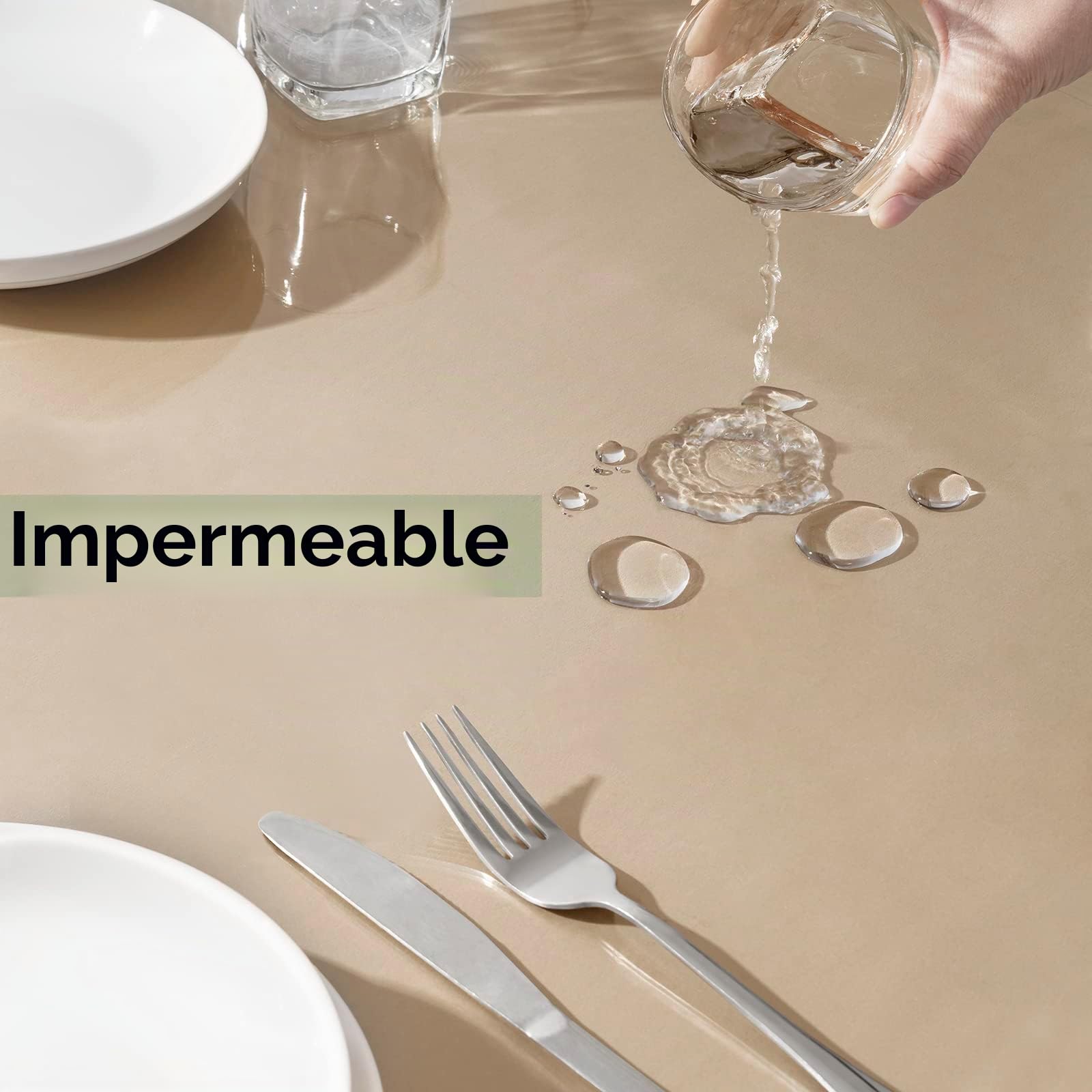 WOLTU Mantel Transparente PVC Impermeable, Grosor 2 mm, 100x180 cm | Protector de escritorio transparente, mantel antimanchas para mesa rectangular, ideal para comedor y cocina