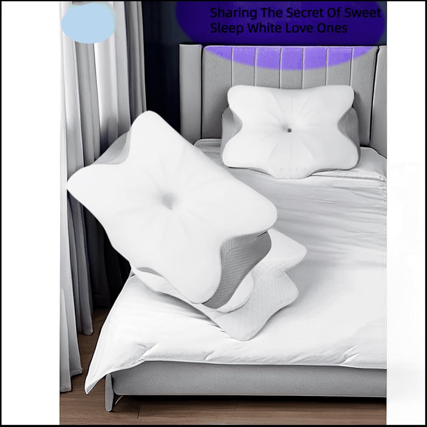 Neck Pain Relief Memory Foam Pillow, Adjustable Cervical Pillow, Ergonomic Contour Side Sleeper Pillows, Chiropractic Orthopedic Pillow for Neck Support, Best Pillow for Neck and Shoulder Pain