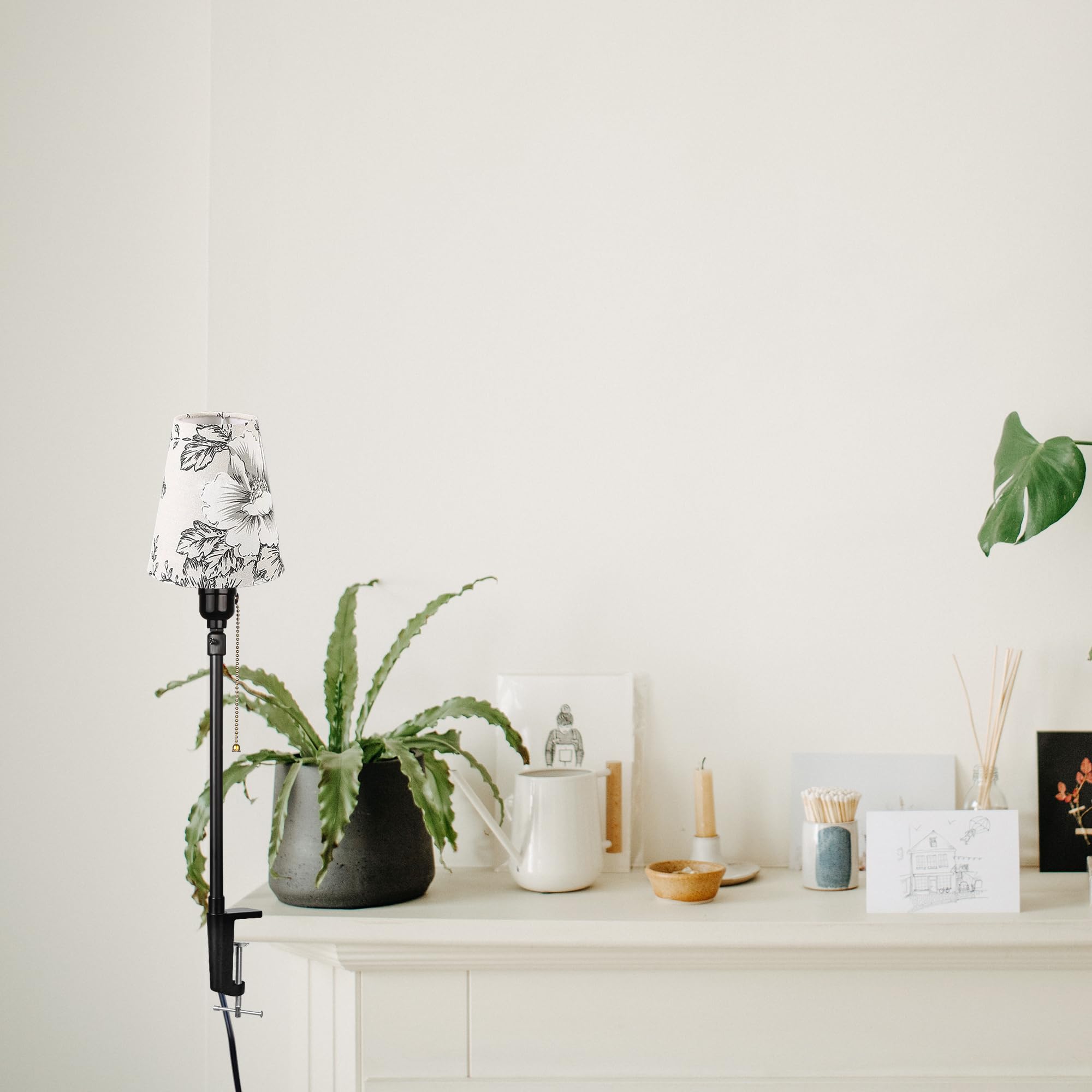 Modern Klemmleuchte,1 Packung Leselampe mit 2,5 m Kabel, Dimmbar Nachttischlampe,Augenpflege Schreibtischlampe für Heimgebrauch Büro, E27 Lampenhalterung - DZ0375G