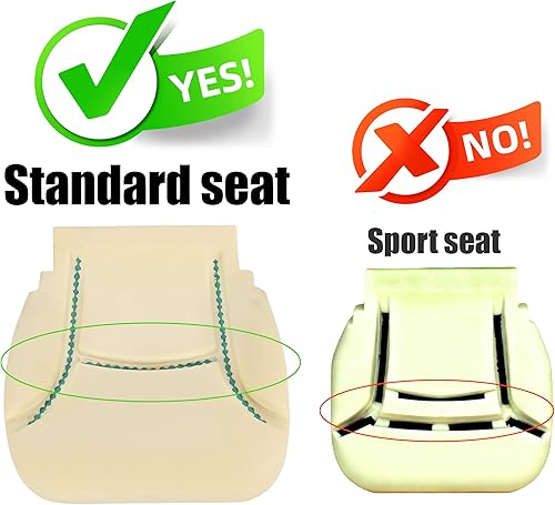 Miniatura 2 de Kojem Cojín de espuma de repuesto compatible con Chevrolet Corvette C5 1997-2004 estándar delantero izquierdoinferior derecho