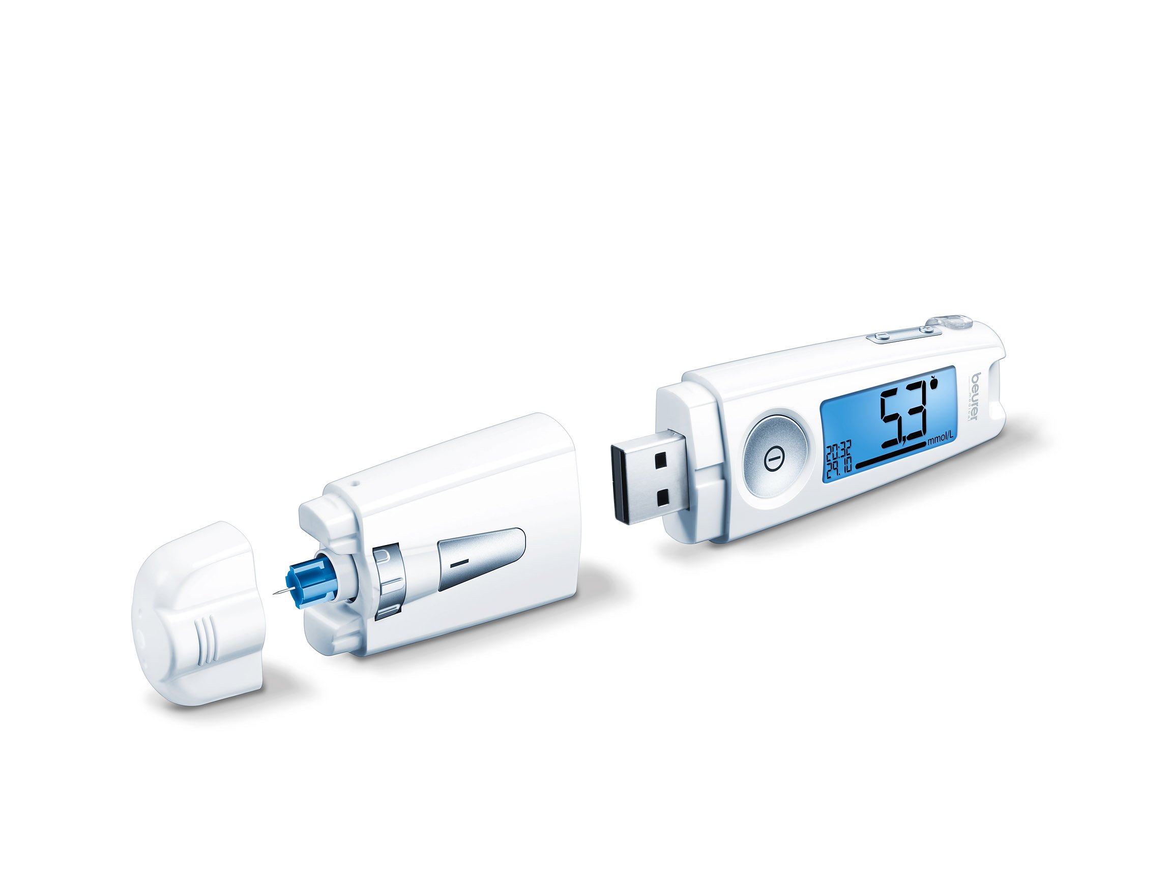 Beurer GL - glucometro (50 mmol / l), bianco