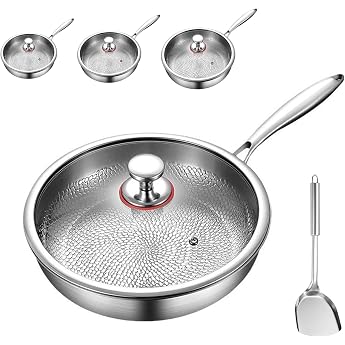 26/28/30 cm Kovali Titanium Frying Pan Mosman Titanium Nutri Pan Pro Generation 2 2025 Anti-Scalding Handle Scratch-Resistant Durable Non-Stick Frying Pan Suitable for All Stove Types 26 cm