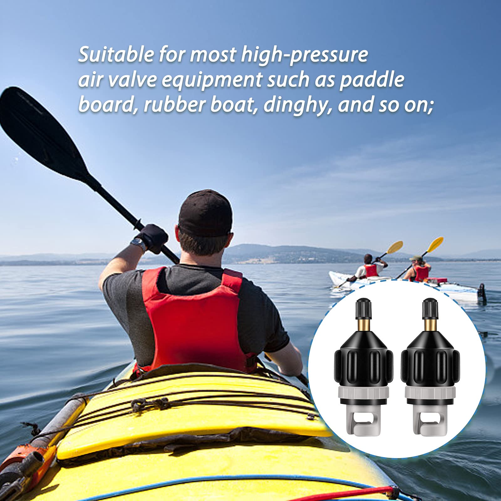 Adaptateur Pompe à Air 4 En 1 Pour SUP, Kayak Gonflable Et Bateaux Pneumatiques