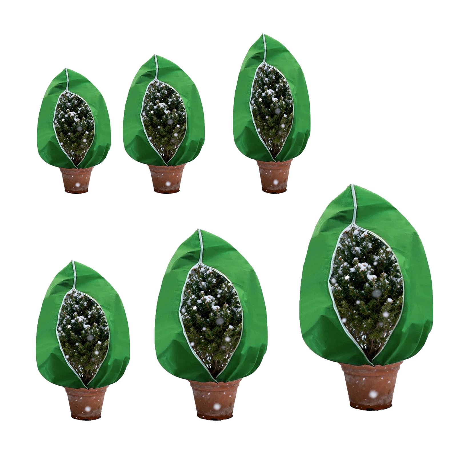 6 fundas multiusos para plantas, aislantes, transpirables, para invierno, protección de instalación, durabilidad