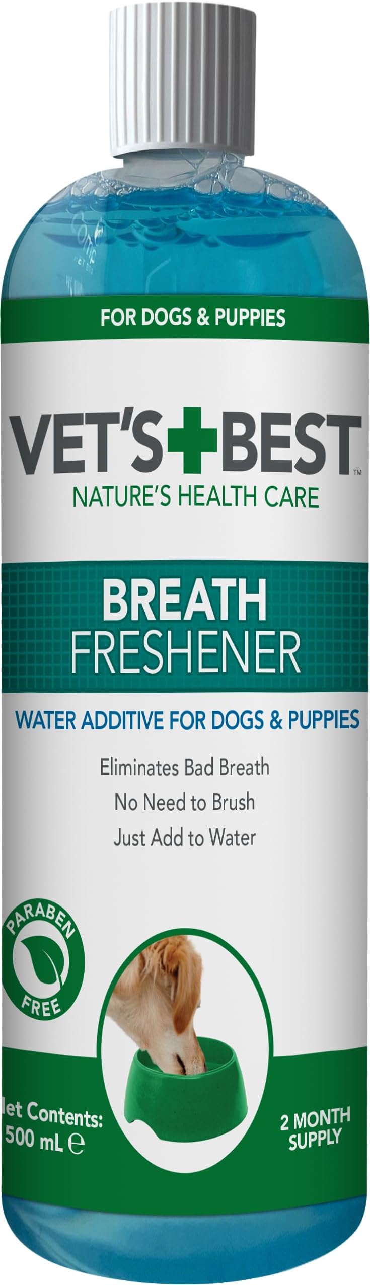 Vet’s Best Breath Freshener Water Additive For Dogs 500ml Amazon.co