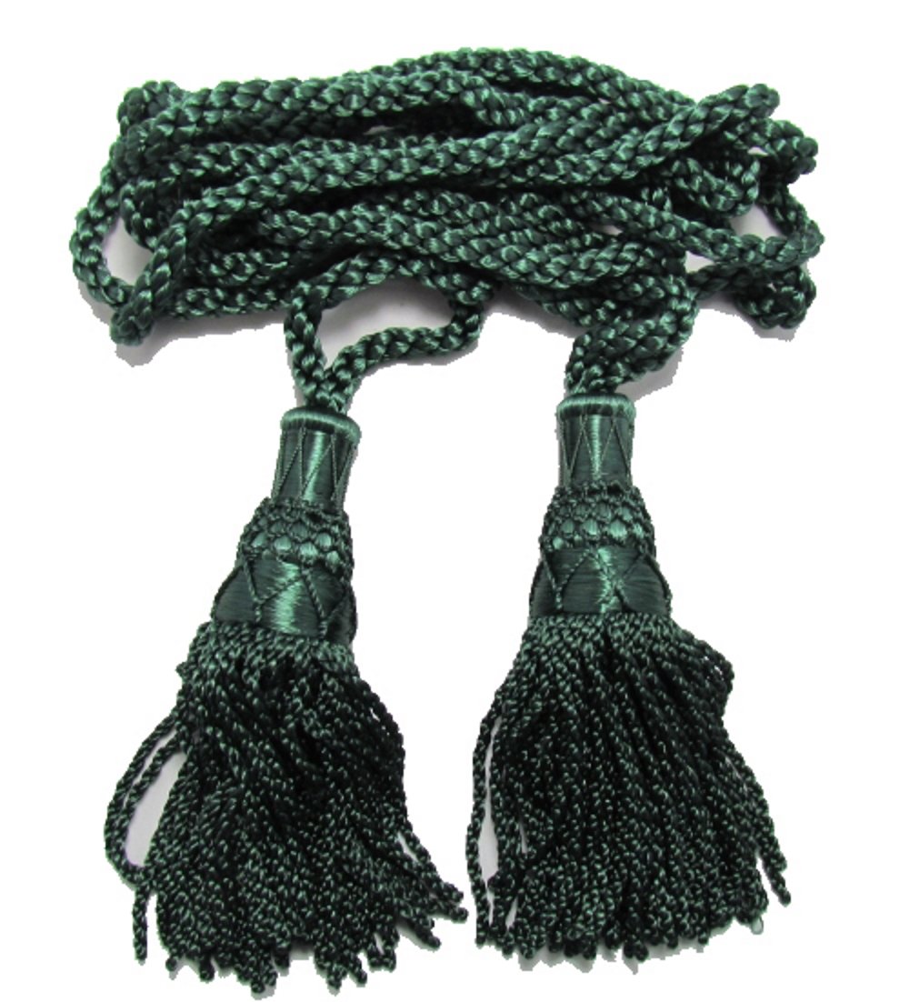 Cornemuse en soie Highland vert foncé militaire et cérémonie R1201
