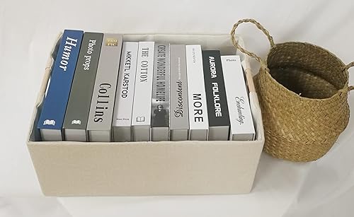 Miniatura 4 de FUULOXE Contenedores de almacenamiento para estantes, cestas rectangulares de armario, caja plegable con asas, cajas de almacenamiento grises para