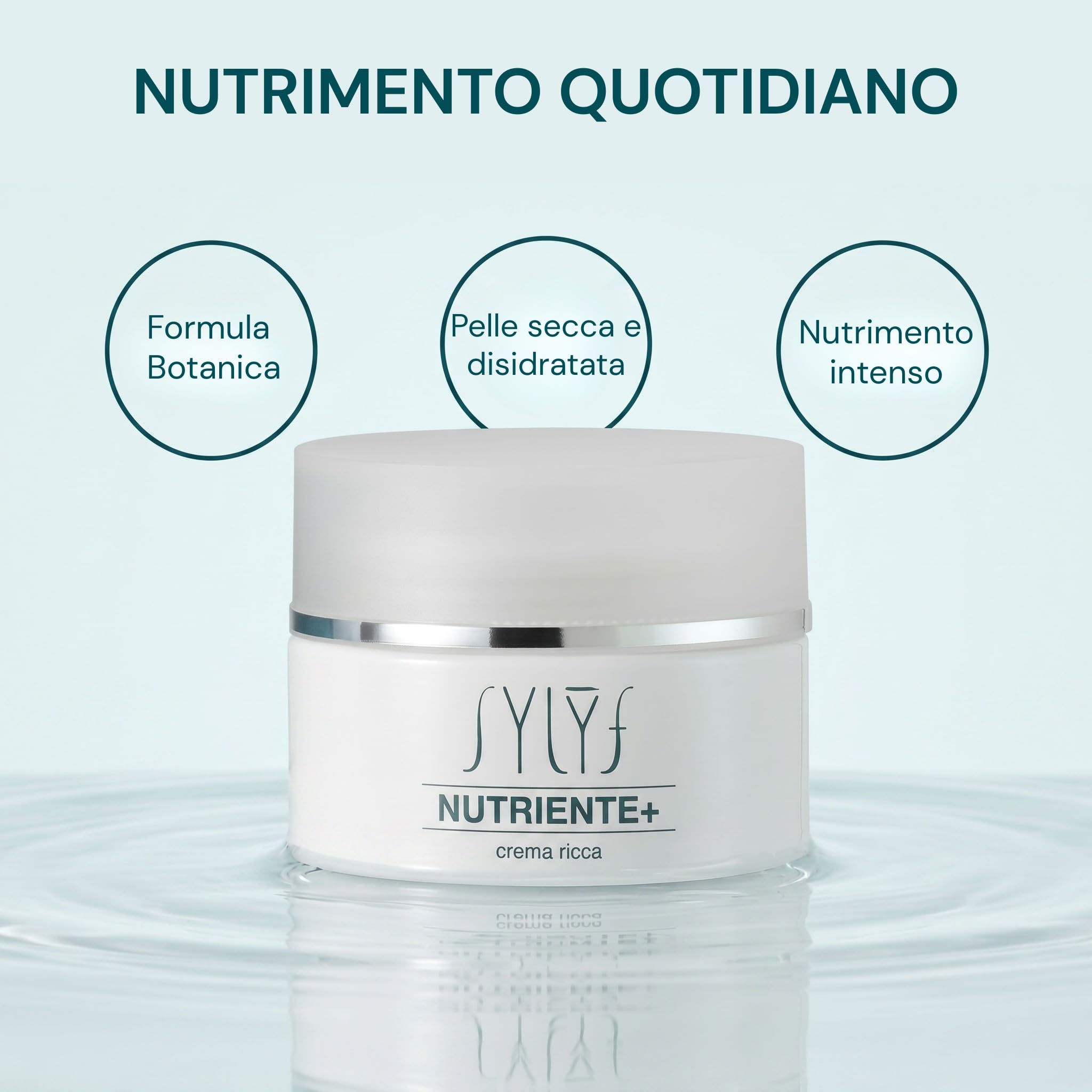 SYLYF Crema Viso Nutriente+ | Pelle Secca e Disidratata | Idrata e Nutre Intensamente | Con Aloe Vera e Vitamine C ed E | 40 ml