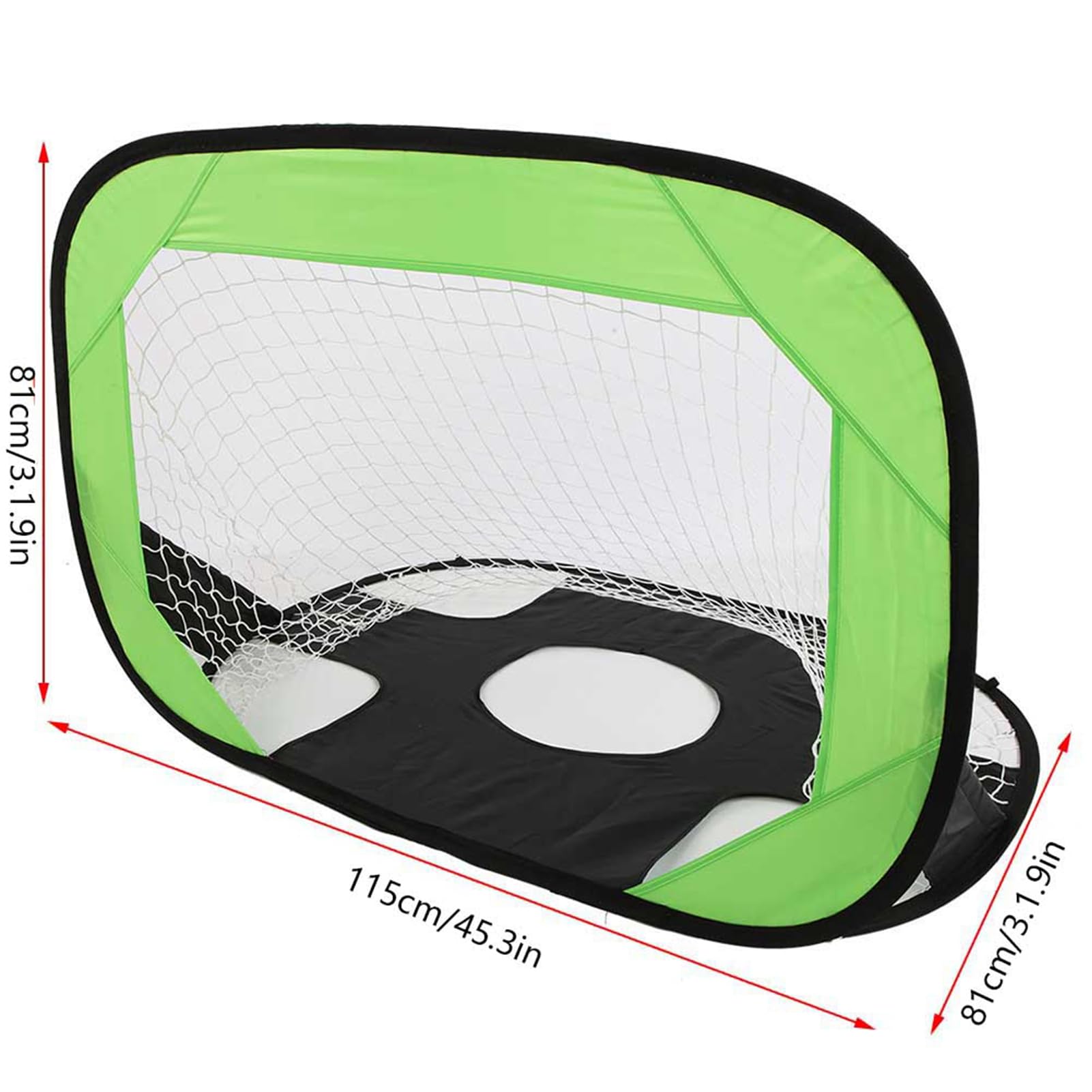 EMUKOEP Porte de Football Robuste pour Enfants de Sports de Plein Air, Filet de But de Football Pliable à Double Usage pour la Pratique des Compétences de Frappe, Idéal pour Les Enfants en Intérieur