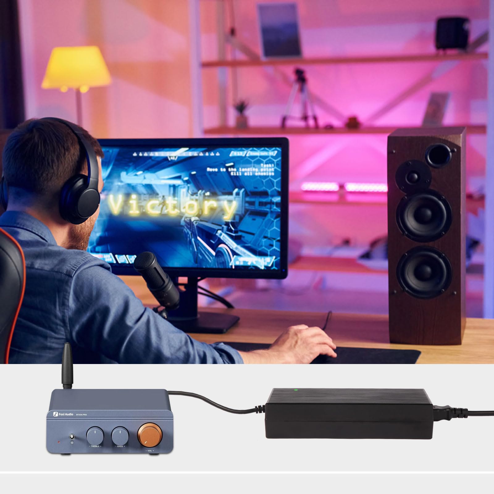DC48V Netzteil 480W 48V 10A Adapter für Home Audio Verstärker | Kompatibel mit ZA3, V3, V3 Mono, TB10D, Für BT20A Pro TPA3255 Stereo Class D, Für A07 & A07 MAX & A08 PRO & A70
