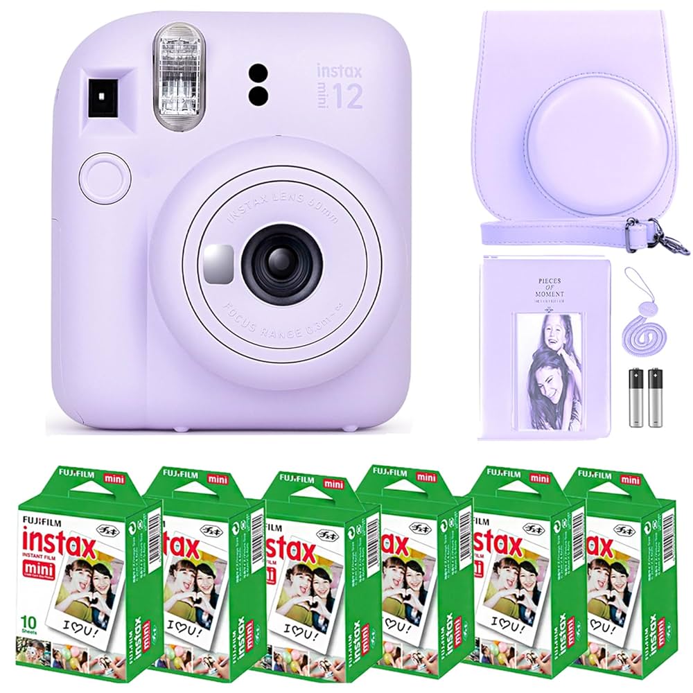 チェキinstax Mini12 ライラックラベンダー紫　フィルム3枚あり 楽天市場】【送料無料】FUJIFILM フジフイルム チェキ instax