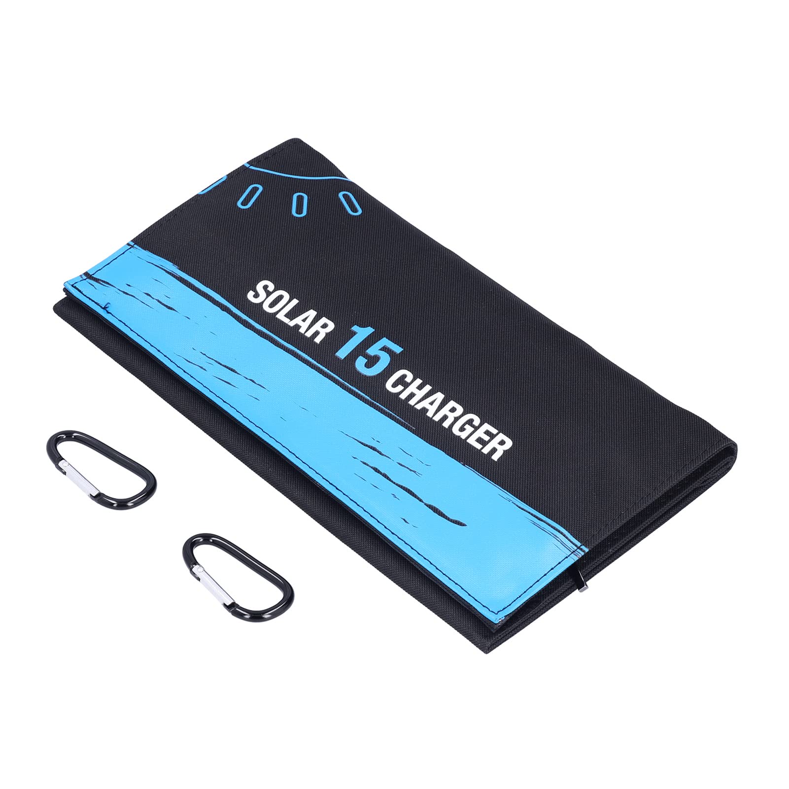 Sac de Chargeur Solaire extérieur Portable Pliable avec Ports USB pour Smartphones, tablettes, étanche, Durable, léger pour Le Camping, la randonnée, Les Voyages, Tissu ABS,