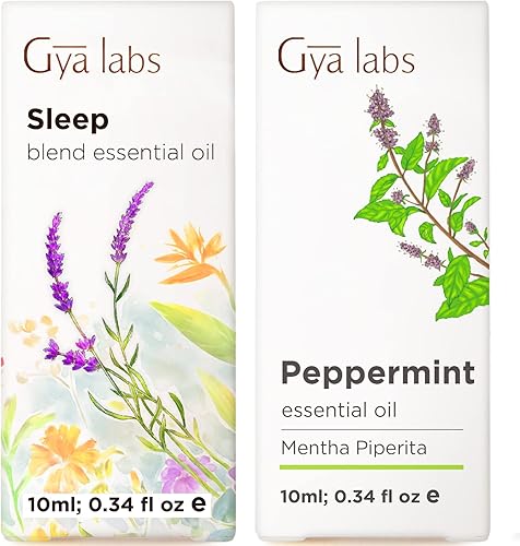 Juego de aceites para dormir para difusor y aceite de menta para crecimiento del cabello, juego de aceites esenciales 100% puros de grado