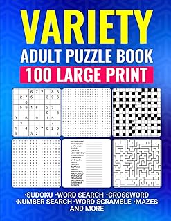 Variety Adult Puzzle Book