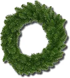 Guirlanda Natalina de Porta Gigante 75cm | Enfeite Decorativo Clássico para Natal | Ideal para Portas, Salas e Recepções | Decoração de Natal, Festas de Final de Ano Verde