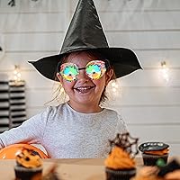 Vista 62 de Gafas de caleidoscopio retro con pinchos, gafas de cristal arcoíris steampunk estilo soldadura, gafas de cosplay punk