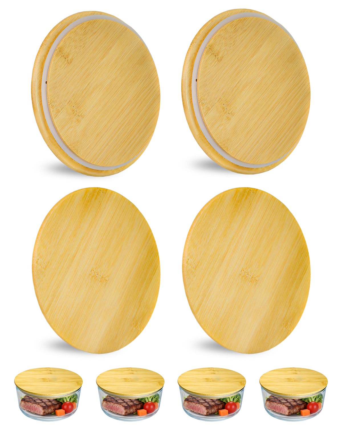 Amazon.com: TERESRY Replacement Wooden Lids for Pyrex, Anchor