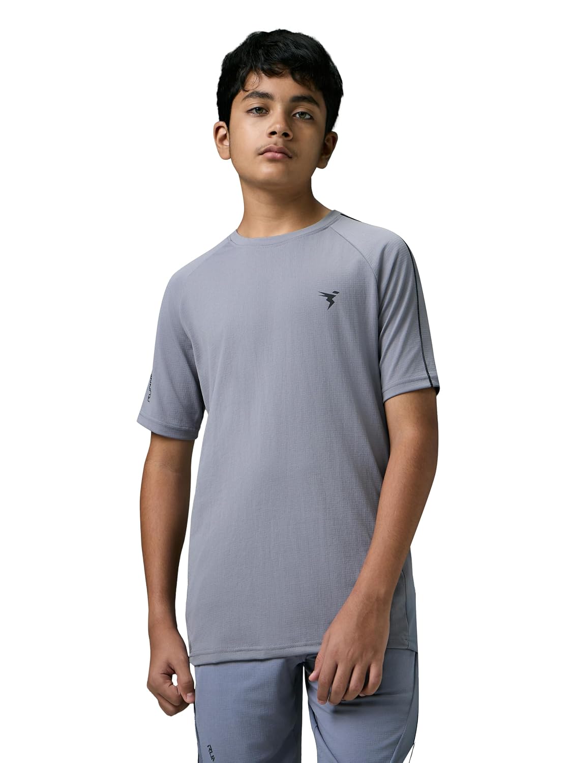 TECHNOSPORT Boy's Slim Fit Textured Half Sleeve Round Neck T-Shirt with UPF50+, Qucik Dry for Sports & Regular Use - Review, Price and Buying Guide