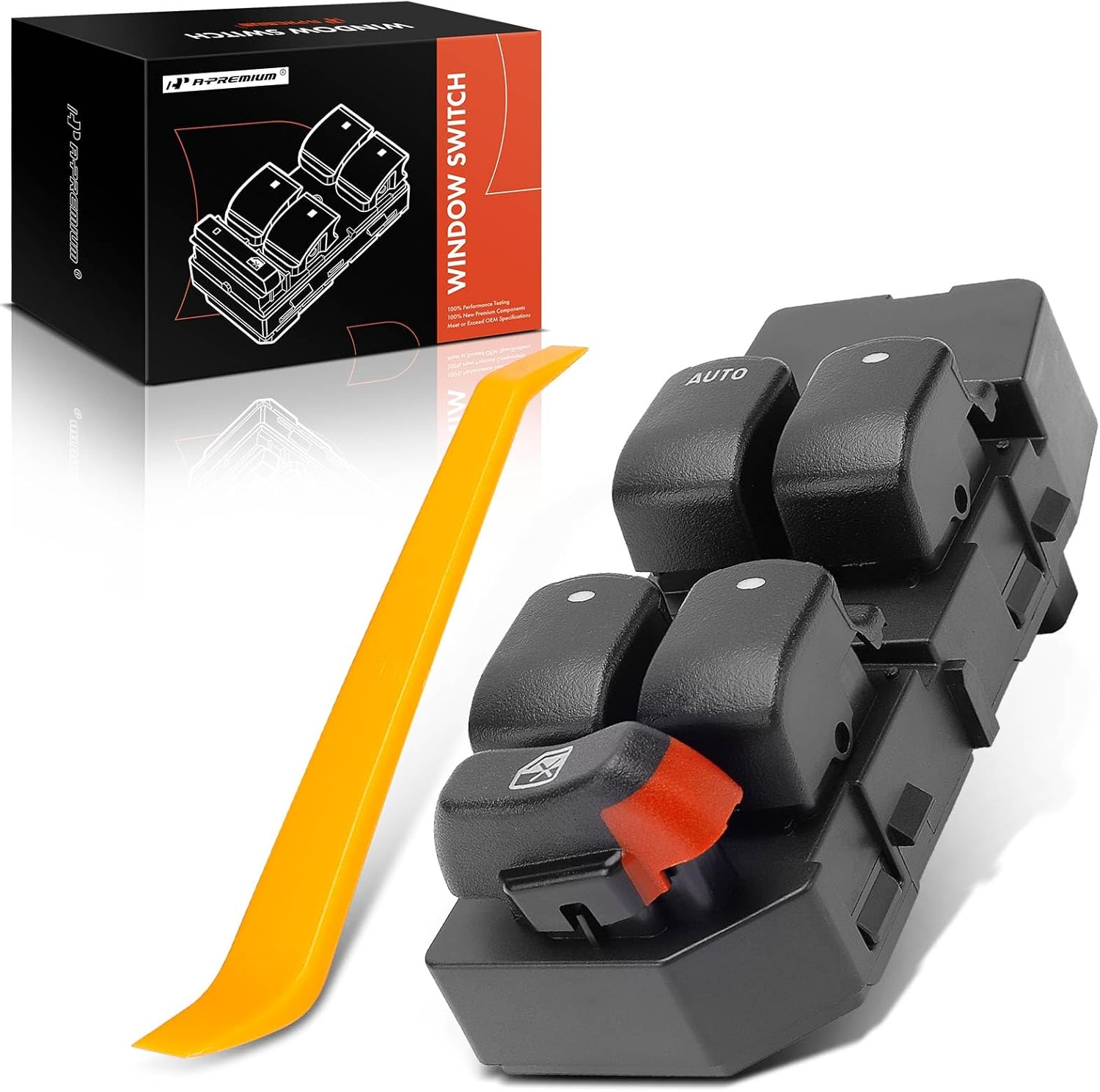 A-Premium Master Power Window Switch Compatible with Pontiac G6 2005 2006 2007 2008 2009, Front Left Driver Side, Replace# 7307026