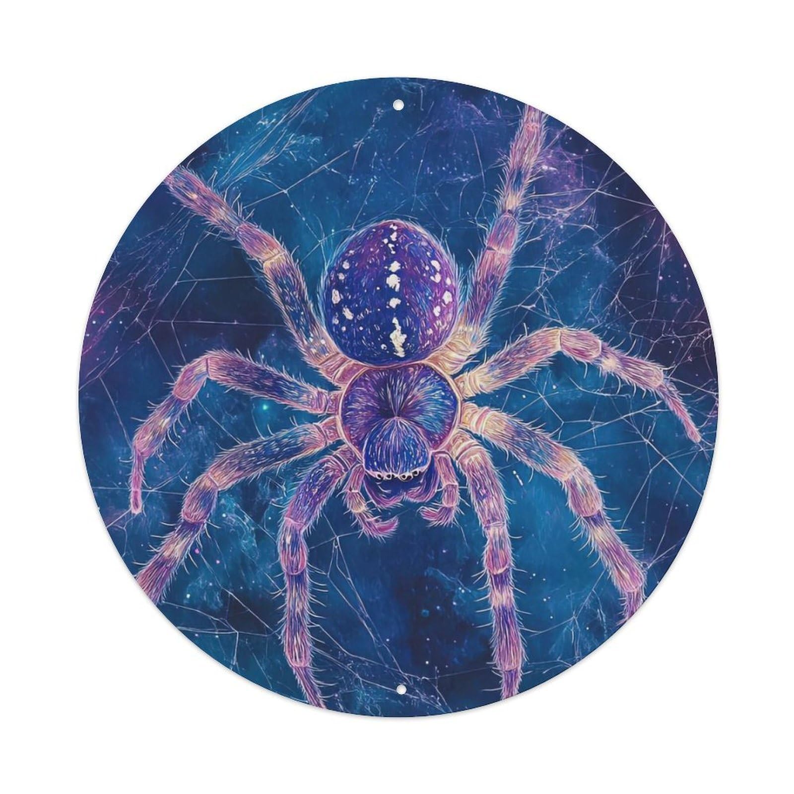 Animal Artwork Spiders in The Universe Metal Tin Sign