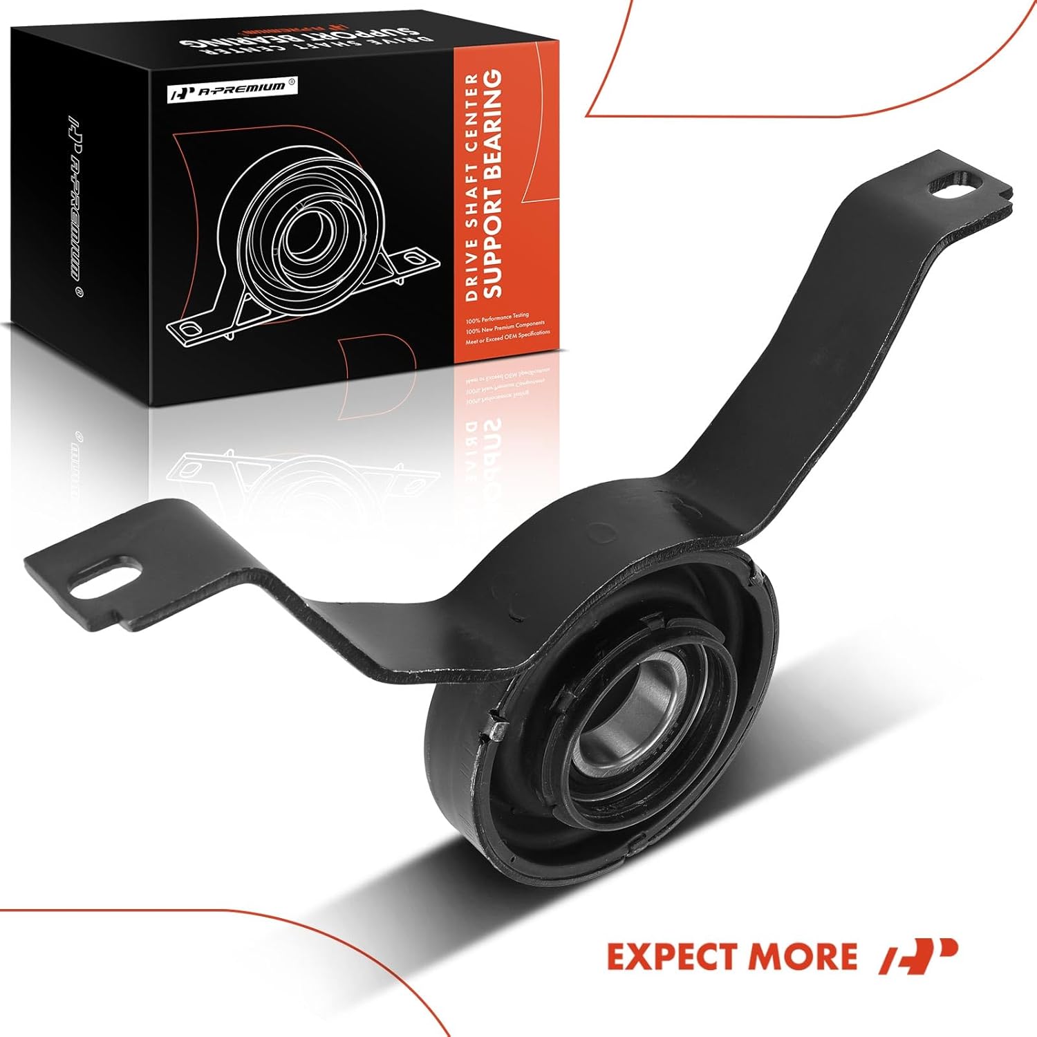 A-Premium Rear Drive Shaft Center Support Bearing Compatible with Audi A6 Quattro 2000 2001, AWD, Manual Transmission, Replace# 4B0521106E, 4B0521101M, Driveshaft Carrier Bearing