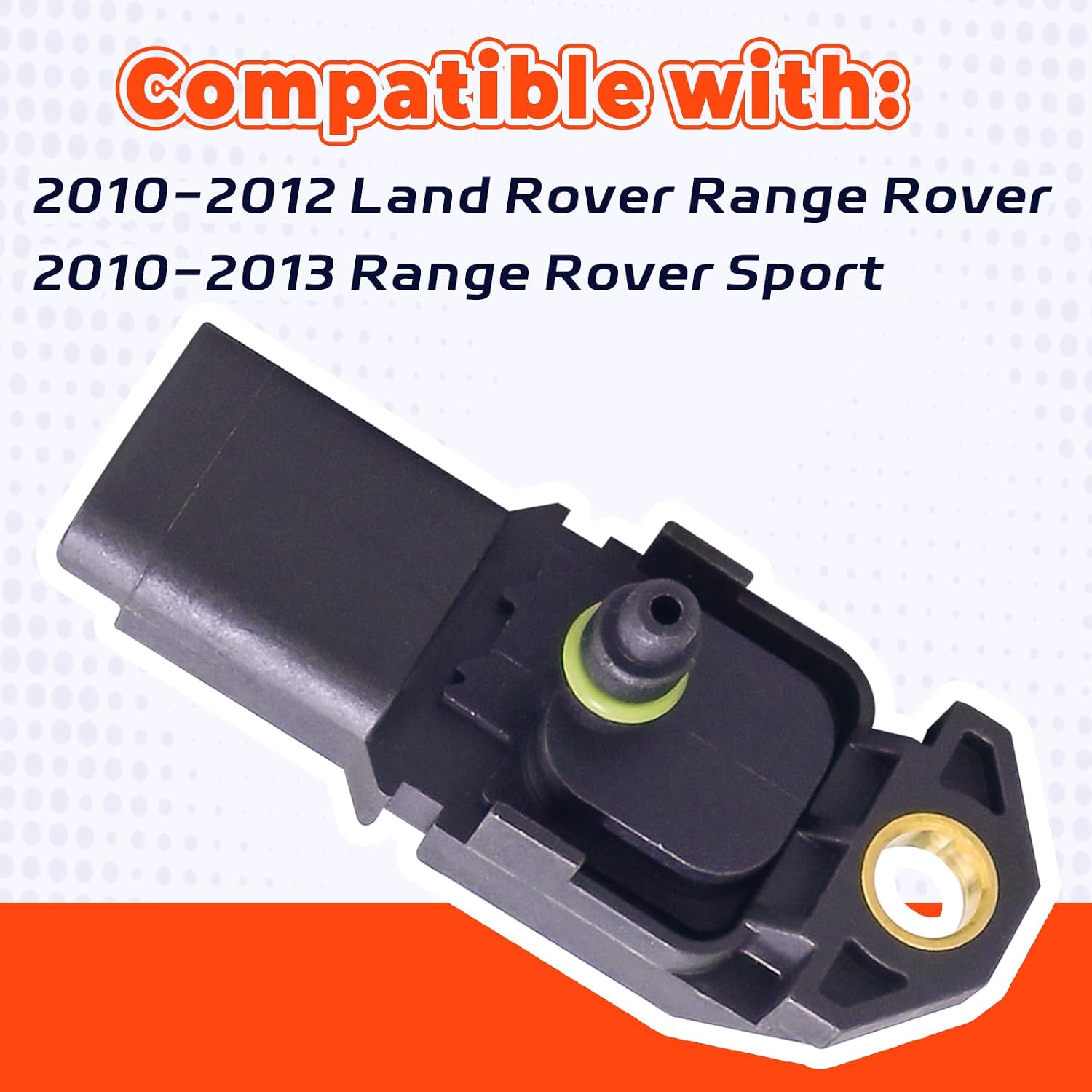 5WK9700 6G91-12T551-AB Manifold Absolute Pressure Sensor MAP-High Accuracy & Fast Response, Compatible with 2010-2012 Land Rover Range Rover 2010-2013 Range Rover Sport
