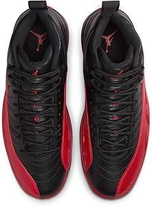 Amazon.com | Air Jordan 12 Retro in Black & Varsity Red by Jordan