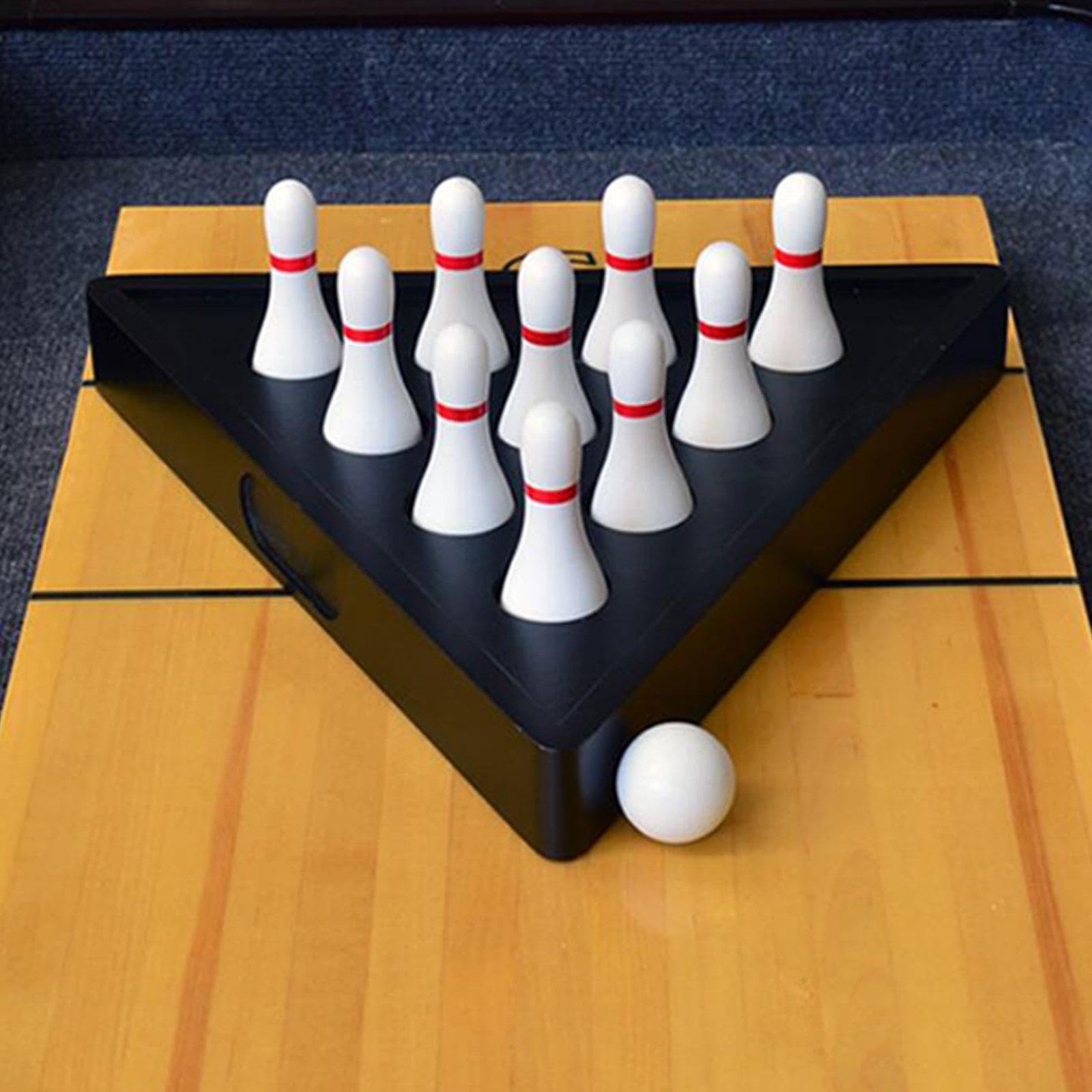 Set di 10 birilli da bowling per shuffleboard, realizzati | mini birilli per shuffleboard, divertimento ovunque, gioco da tavolo per bambini, giocattolo