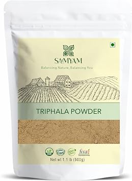 Samyam Triphala Powder, 500g 1.1 lb pack | For Digestion and Gut Health