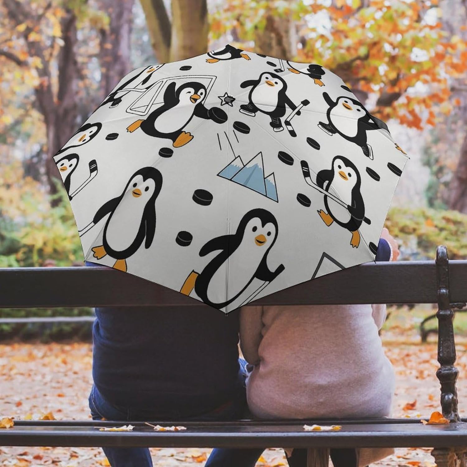 Retro Hippie Mushroom And Flower Umbrella Windproof Automatic Small Compact UV Sun Protection