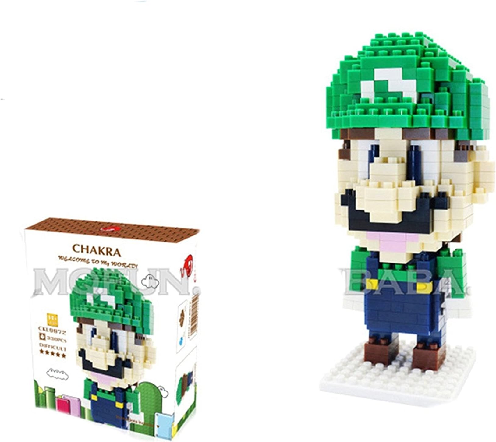 Chakra 9972 Game Luigy Green DIY Diamond Mini Building Nano Block Toy(330)