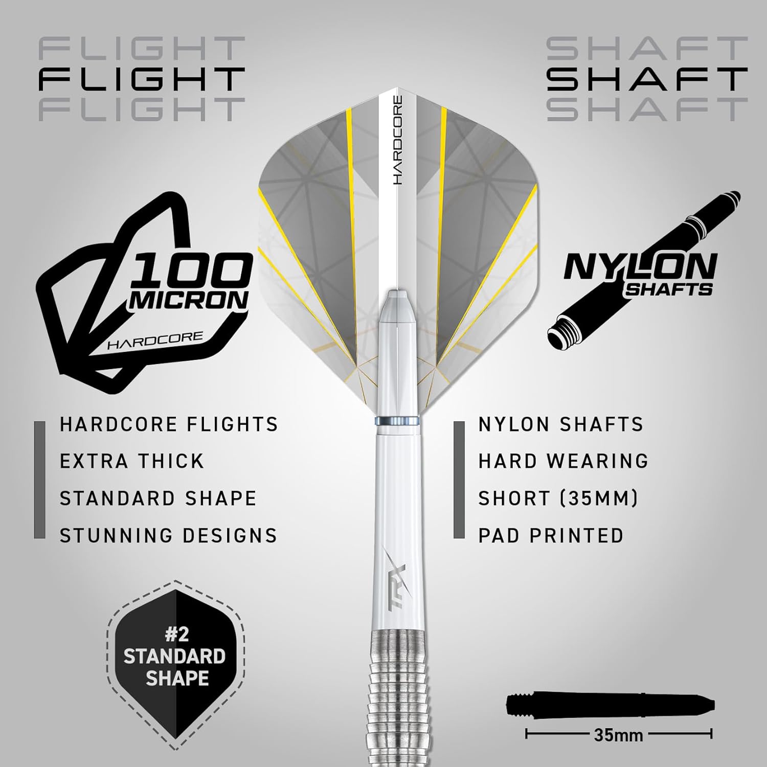 RED DRAGON Darts – Seren Pure Series - 90% Tungsten Professional Steel tip Darts Set with Dart Flights and Dart Shafts (Stems) - Available in Four Styles - Available in 21g, 22g, 23g, 24g & 25g