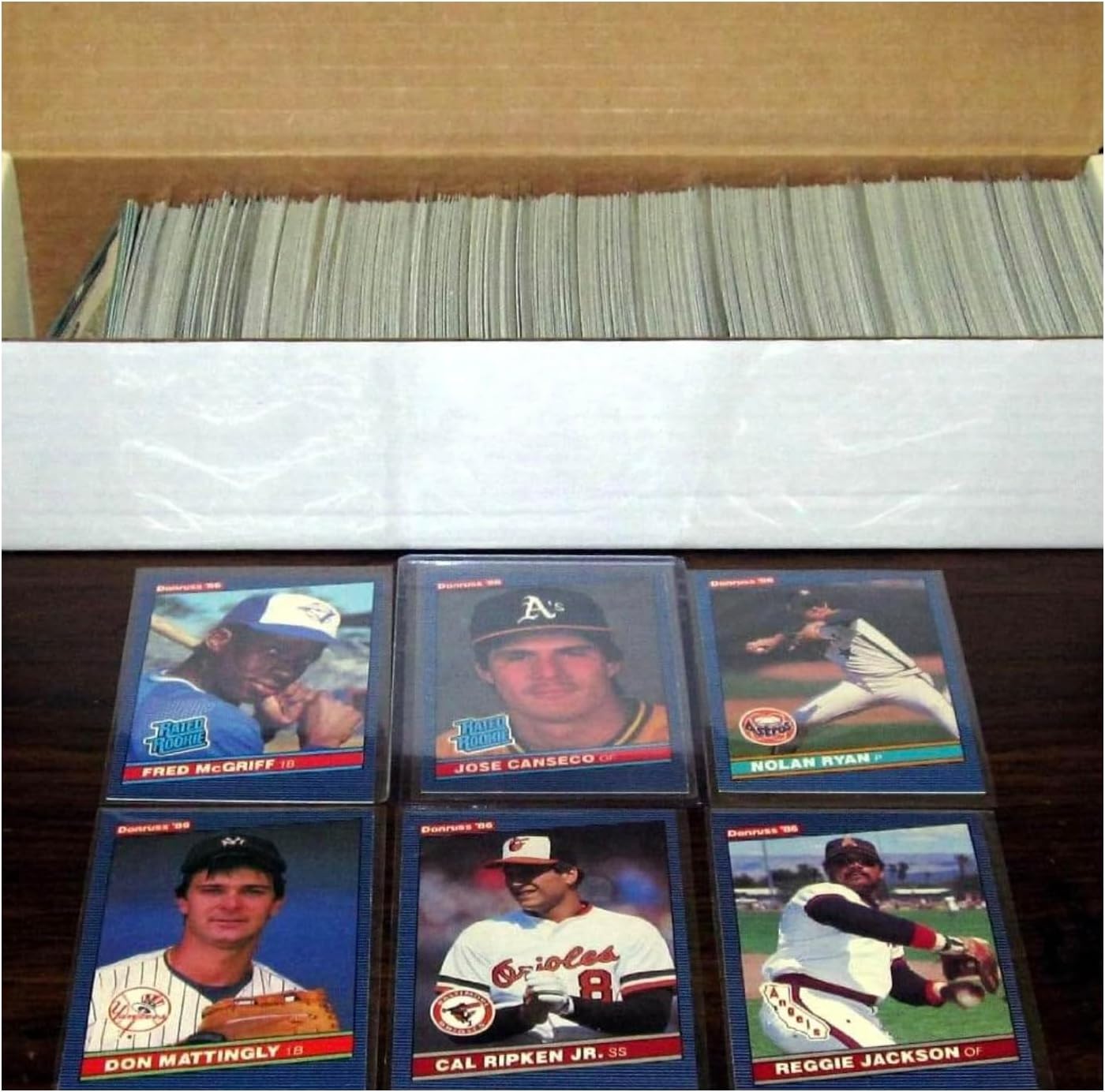 1986 Donruss Baseball Complete Set 660 Cards - Includes Jose Canseco Rookie! Fred McGriff Rookie! Cecil Fielder Rookie!