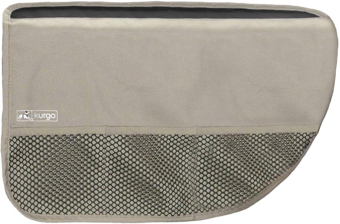 Kurgo Car Door Dog Cover, Polyester Pet Protector for Car, Waterproof Guard, Adjustable, Easy to Clean, Quick Installation, Storage Pockets, Fits Sedans and SUVs, Travel Accessories - Hampton Sand