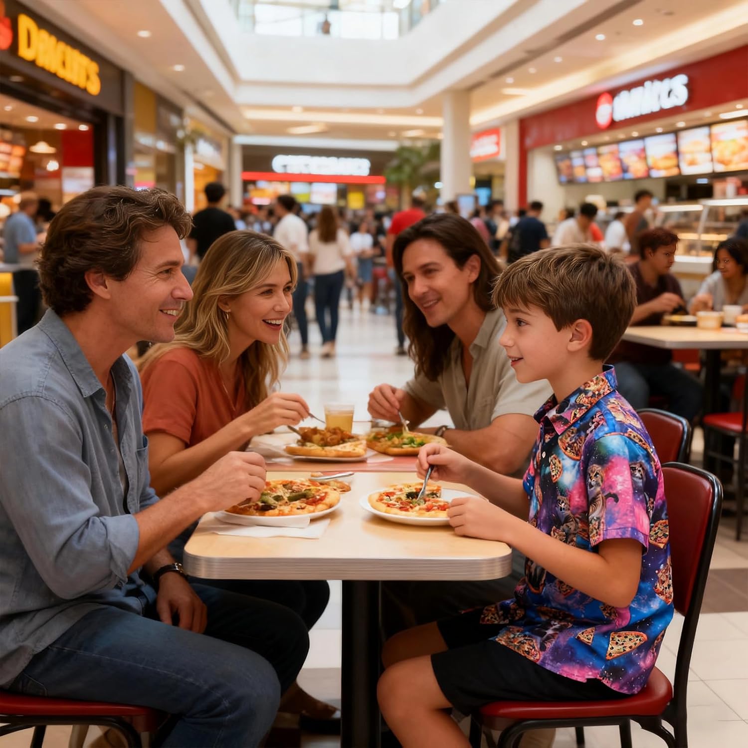 uideazone Boys Hawaiian Shirts Novelty Printed Funky Short Sleeve Button Down Shirt Kids Aloha Luau Shirt 7-14T - Image 5