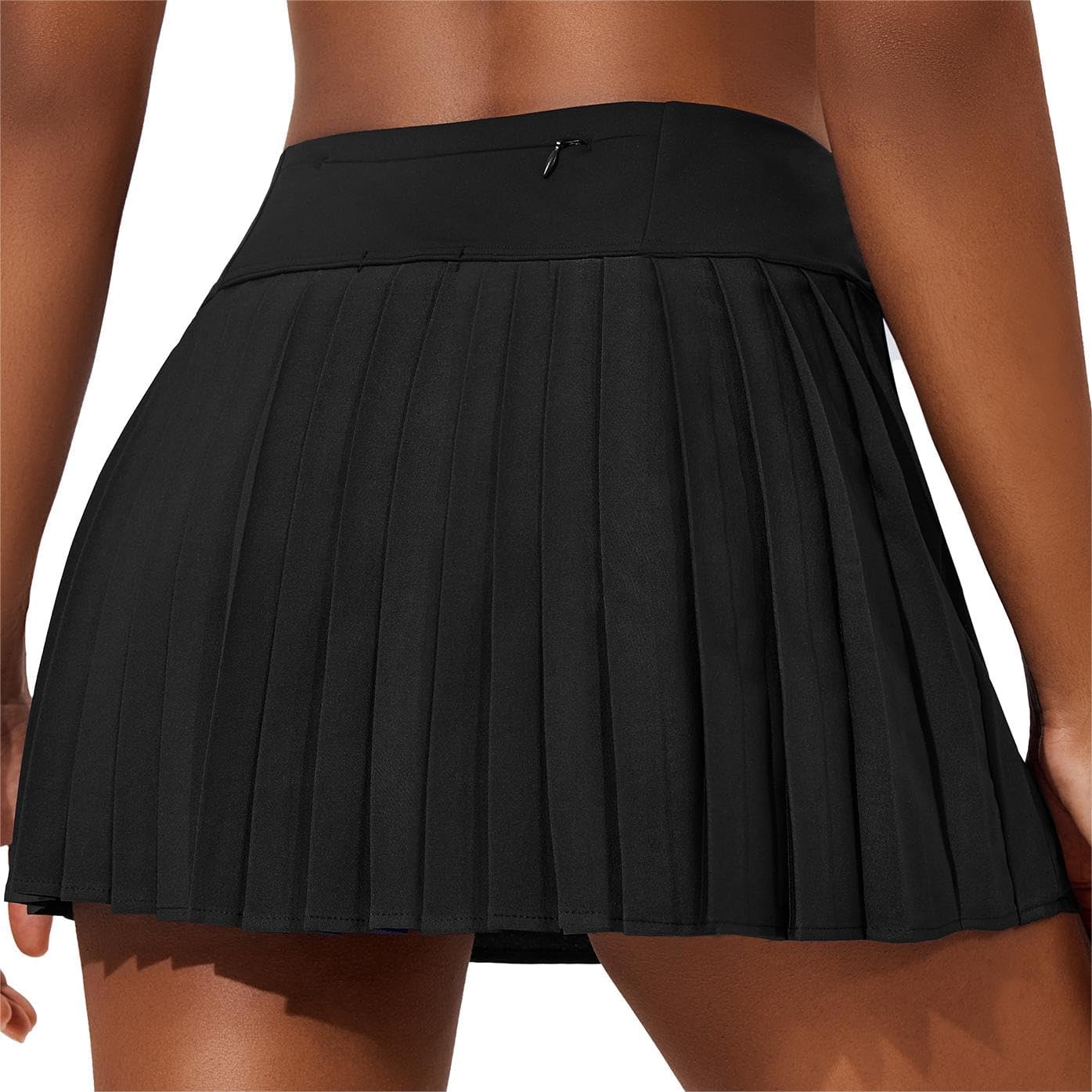 ELESOL Women's Pleated Tennis Skirt High Waist Golf Skirt with 3 Pocket Lightweight Sports Shorts Workout Pickleball
