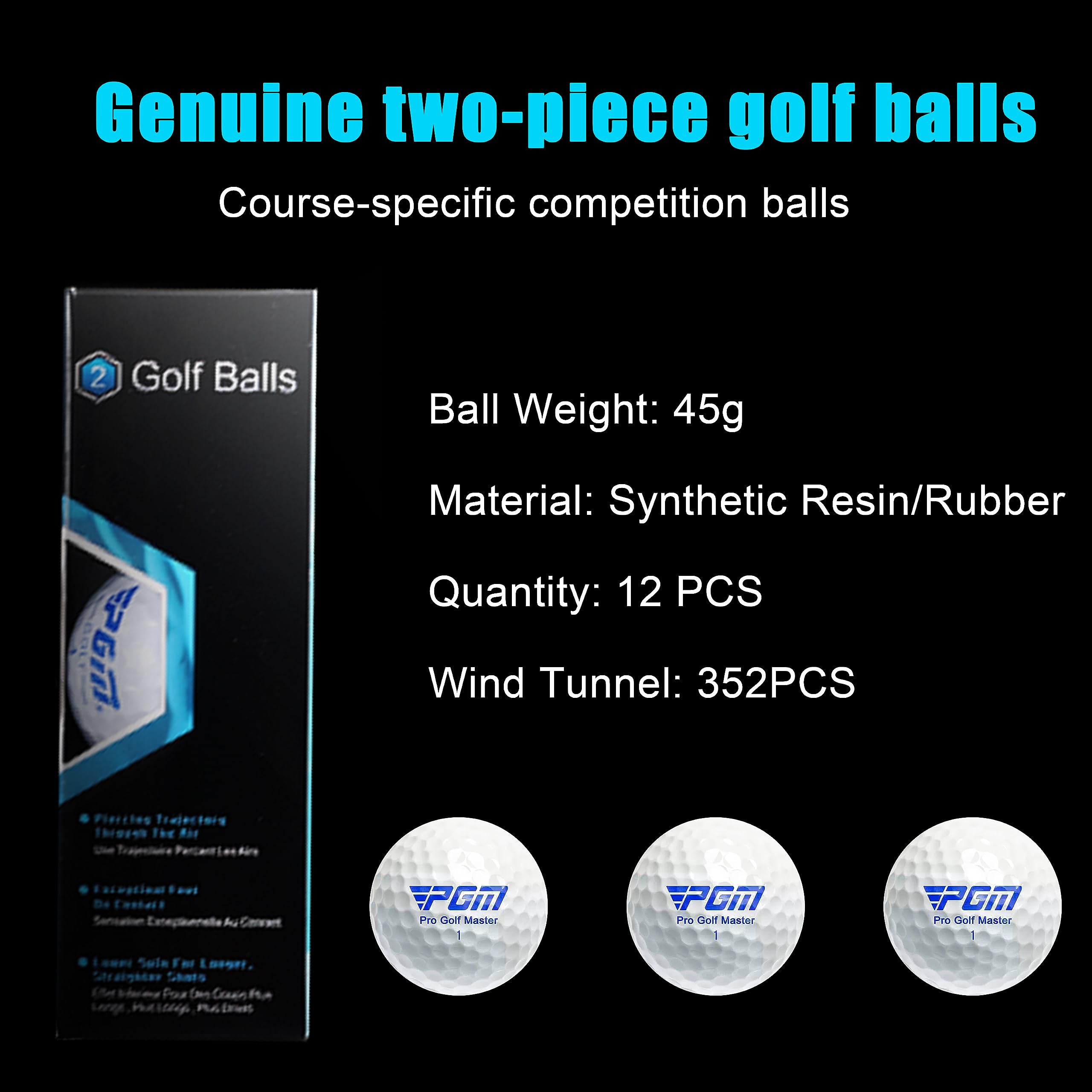 Premium Golf Ball Performance Golf Ball For Distance And Straighter Shots Two