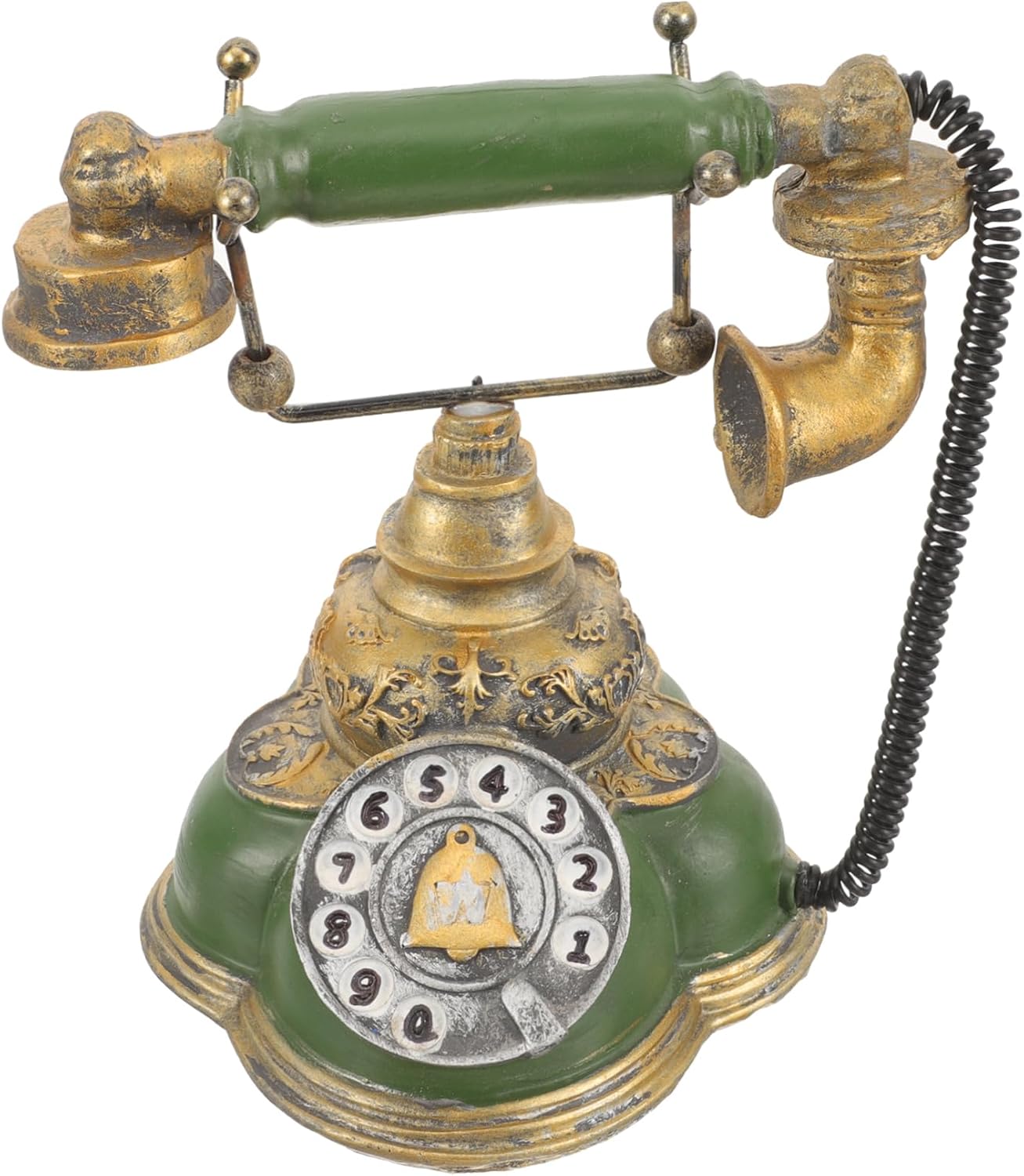 Gatuida Retro Telephone Ornament Vintage Decor for Bedroom Vintage Resin Phone Statue