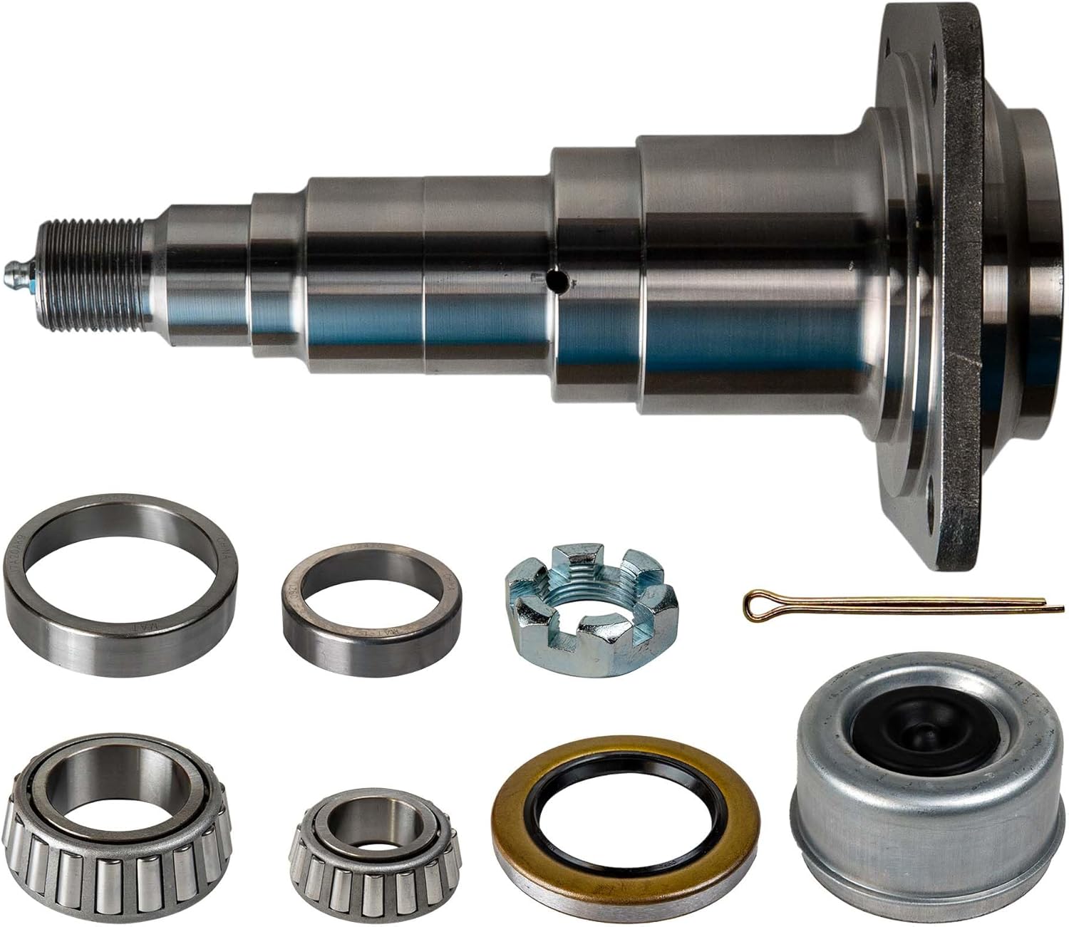 The Trailer Parts Outlet - #42 Weld-On Spindle Kit with Flange for 8000lb Trailer Axles - 3 1/4" Diameter