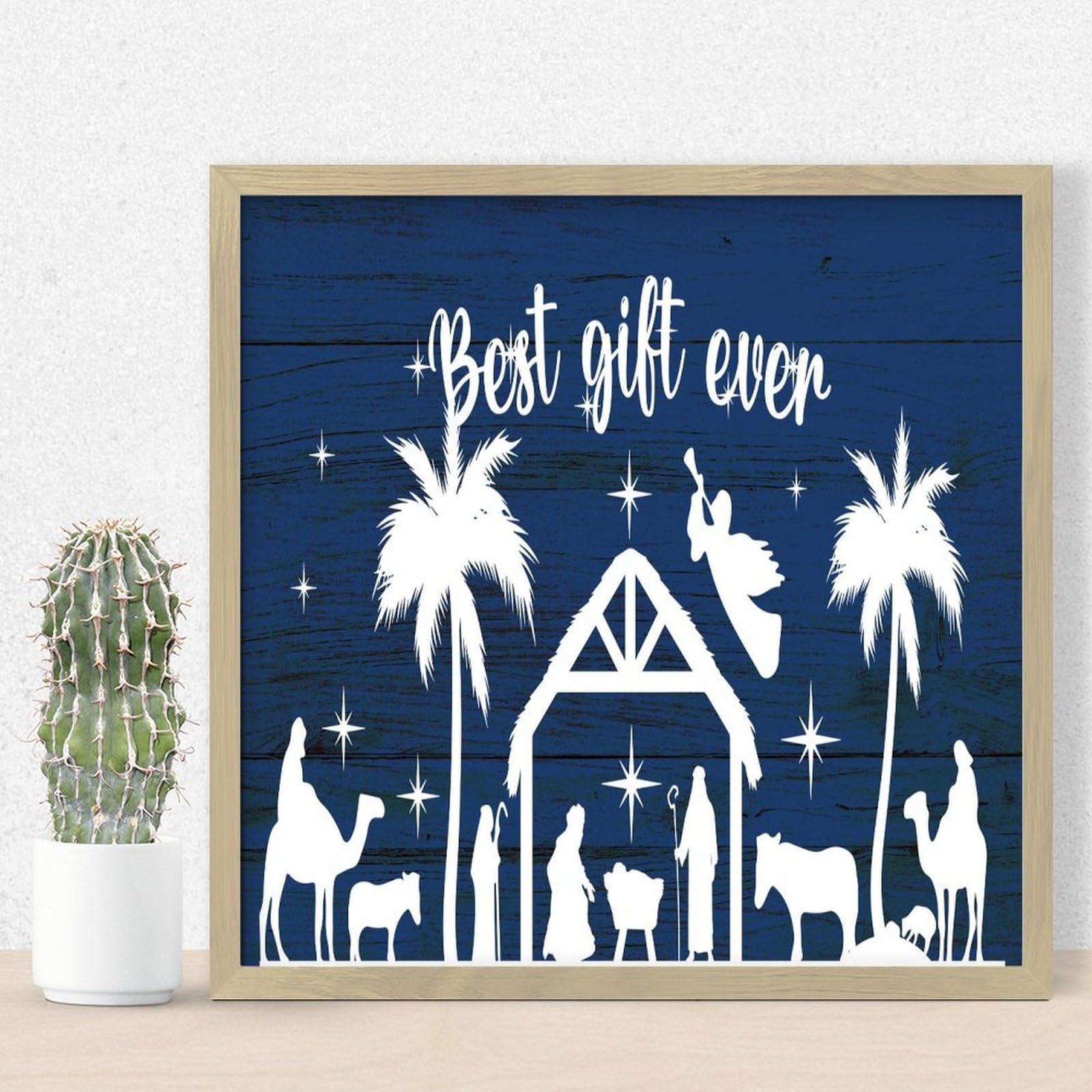 Plaque en bois Merry Christmas pour raviver la magie des fêtes en famille