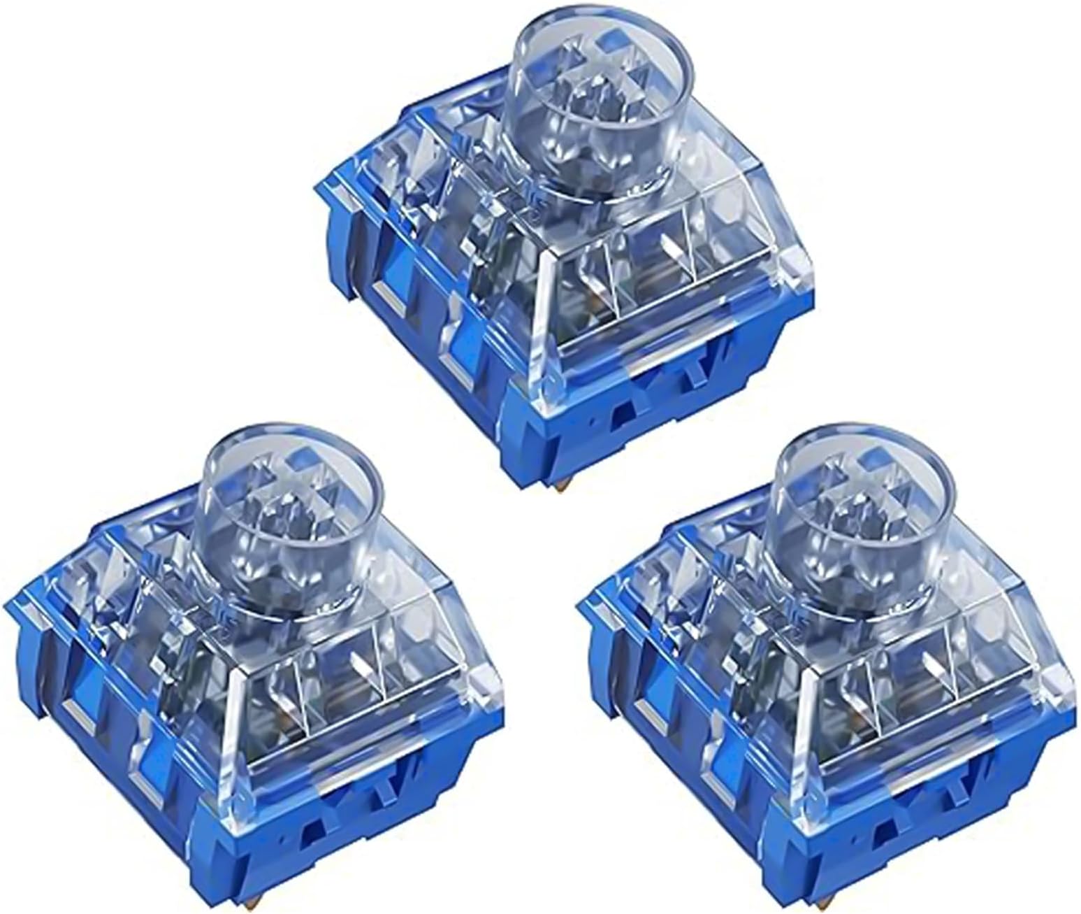 Silent Linear Switches,Kailh Box Deep-Sea Silent Islet Switches for Mechanical Keyboard,3-Pin 45gf/Waterproof Dustproof/Long Life Switches（Silent Islet,108Pcs）