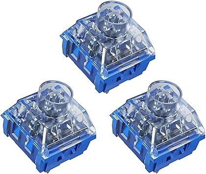 Zjmehty Kailh Box Silent Keyboard Switch Deep Sea Silent Eyelet Switch for Mechanical Keyboard 3 Pin 45gf Linear/Dustproof/Long Life SwitchSilent Eyelet, 72 Pcs..