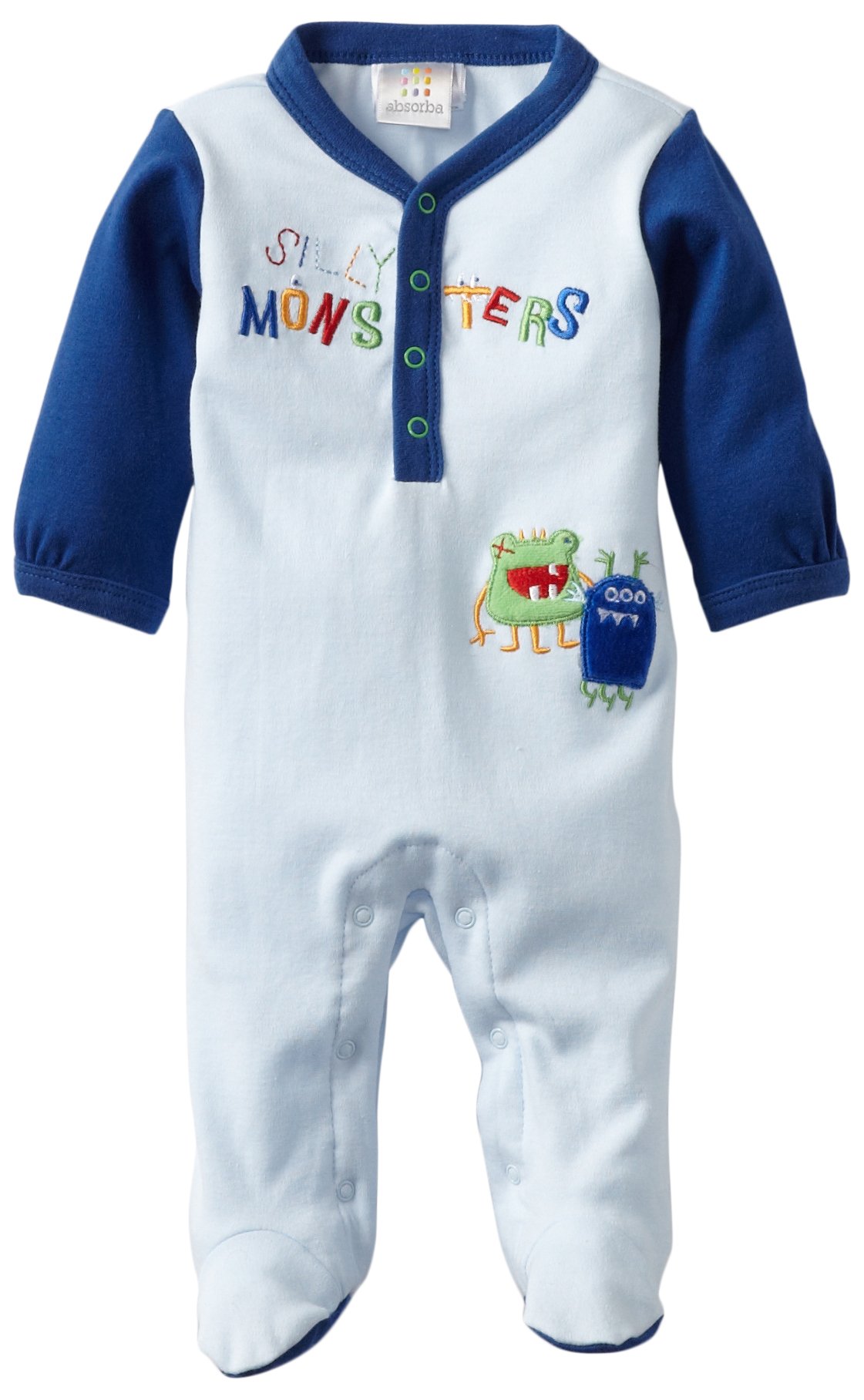 Footie bébé bleu Disney Absorba pyjama en coton premium 3-6 mois - 2