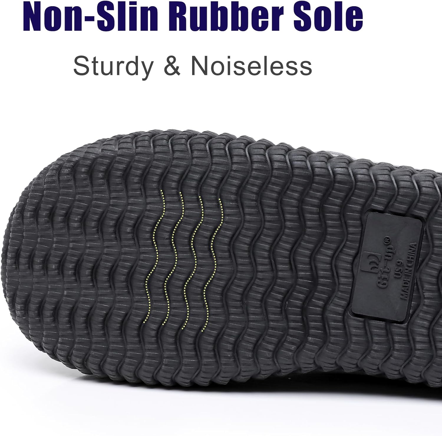 Git-up Men Memory Foam Diabetic Slippers Adjustable Arthritis Edema Swollen Feet Wide House Shoes Comfy Soft Non-Slip Plus Size Indoor Outdoor Slipper - Image 6
