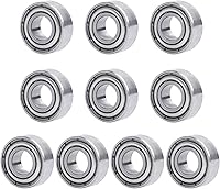 Vista 4 de 10 rodamientos de bolas a control remoto para coches RC Rock Crawler camiones, buggies modelos piezas de repuesto (0.197 x 0.394 x 0.157 in)