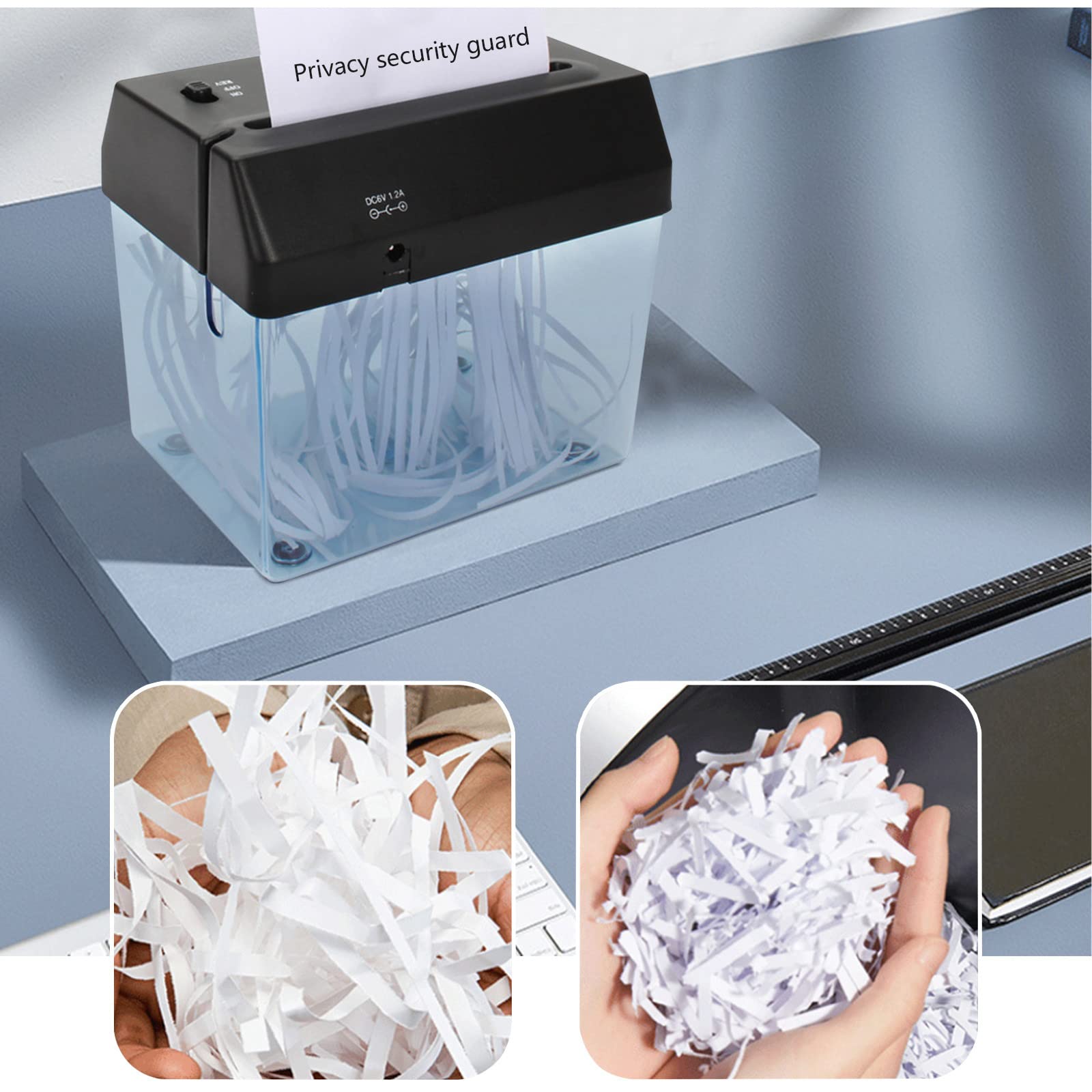 Buy High Efficiency Shredder,Portable Mini Electric USB and Battery Operated Paper Shredder