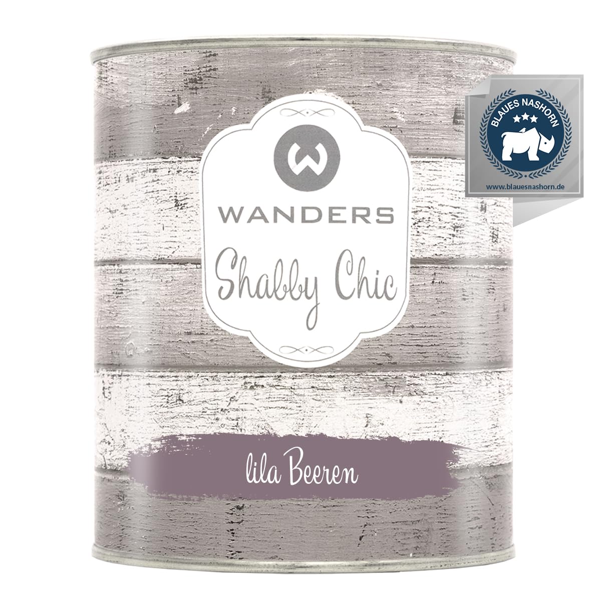 Wanders Shabby Chic Kreidefarbe 750 ml - Lila Beeren/Gedämpftes Lila - Küchenmöbellack und Möbelfarbe ohne Schleifen. Chalk Paint, für Holz & mehr. Hohe Deckkraft, schnell trocknend