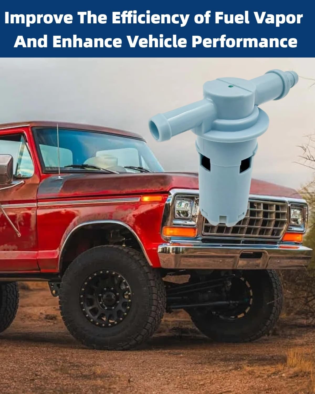 E8UZ-9B593-A Fuel Vapor Valve 2 Port Fit for Ford F-150 F-250 F-350 F150 F250 F350 F Super Duty Bronco F53 1990-1997 Replace E8UZ9B593A