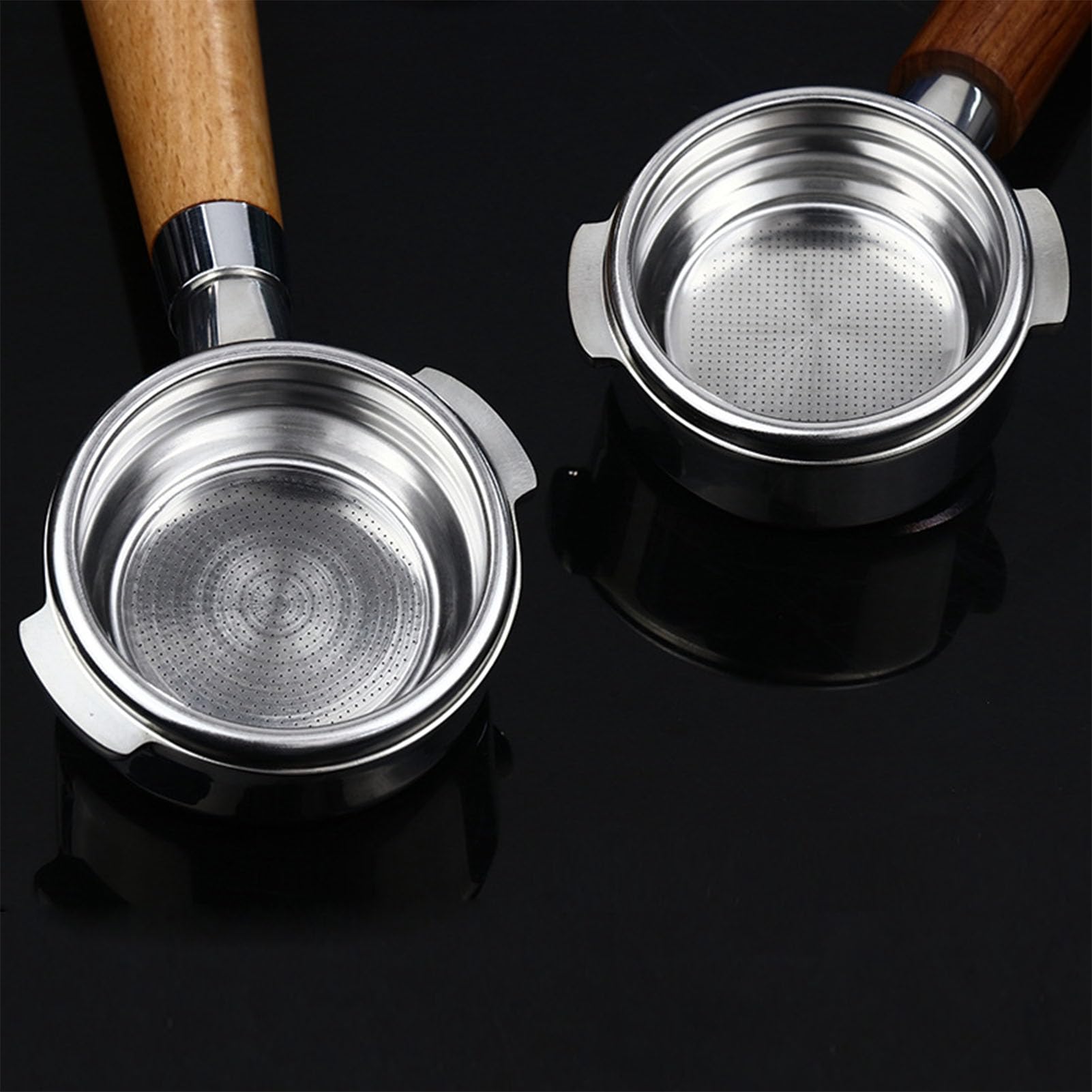 AMONIDA Mouture de café 58mm Portafiltre, Double Becs Design Durable (#2)