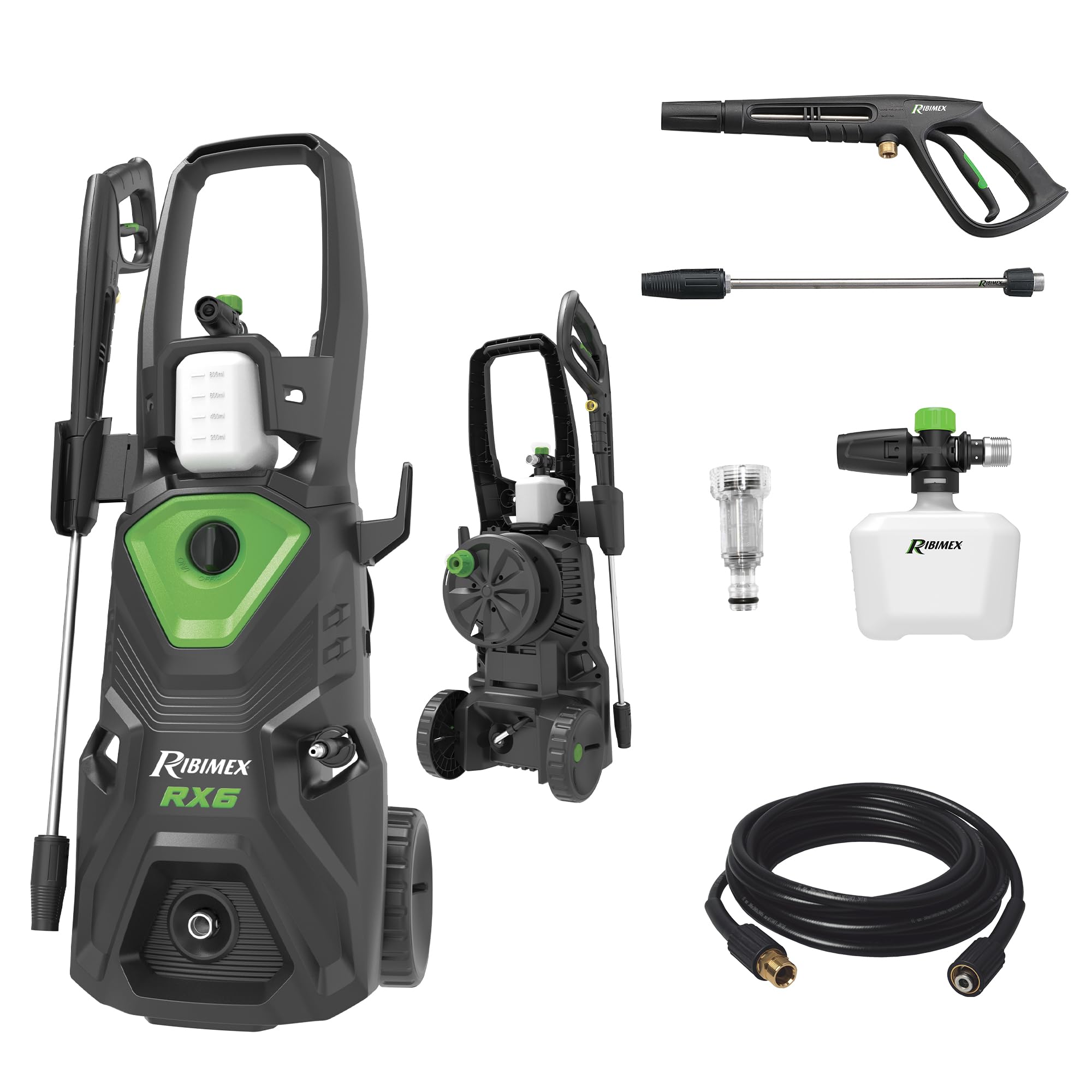 RIBIMEX - PRNHP06 - Hidrolimpiadora por inducción RX6, 2500 W, 180 Bar, 460 l/h